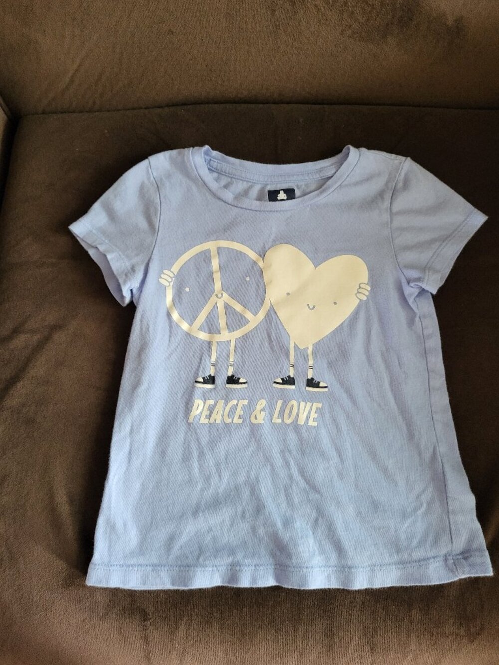 Girls Peace & Love T-Shirt size 4T